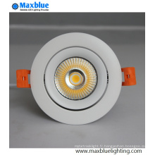 12W CREE COB LED encastré Downlight Dimmable pour éclairage de l&#39;hôtel